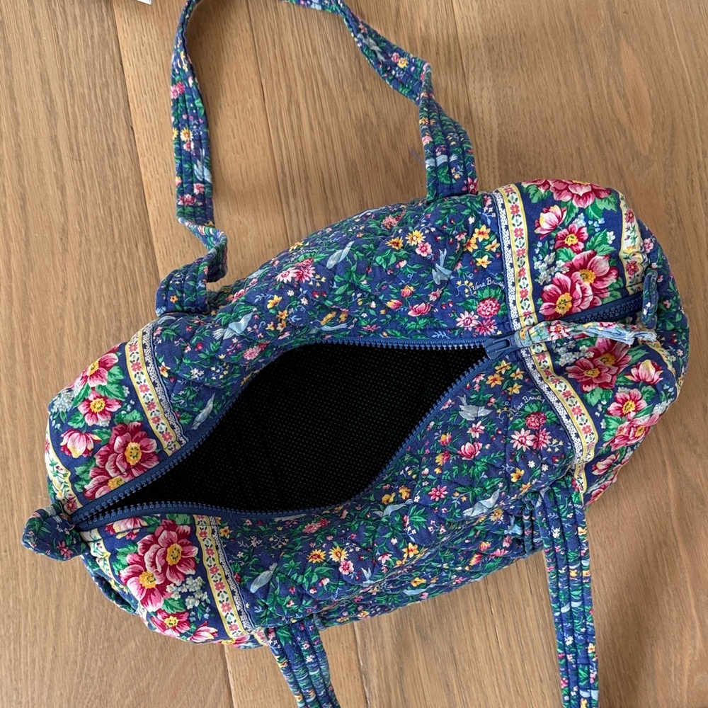 Vera Bradley Vintage Bluebird Tote - Picture 3 of 9